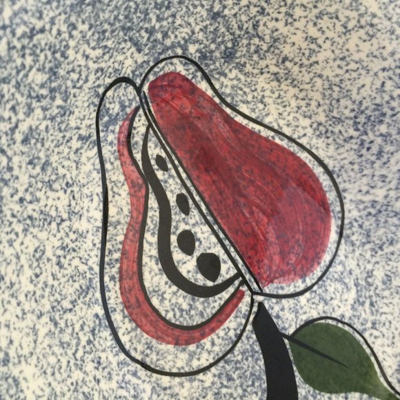 Ceramic Serving Bowl, Country Kitchen Decor, - Picture 3 of 5